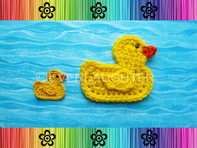 Duck Applique - CROCHET PATTERN (PDF)
