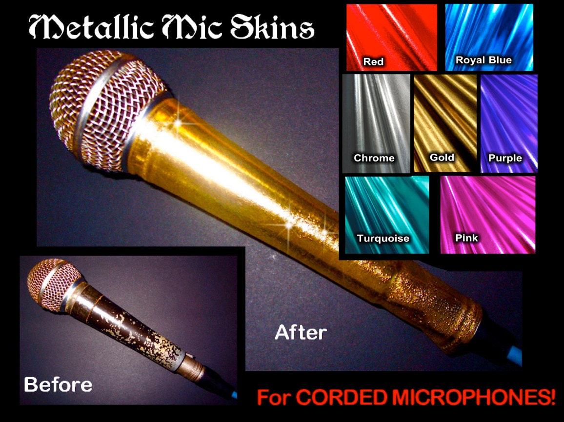 Microphone Cover Skins by Peargret on Etsy