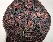 Stained Glass Beret Tam in Autumn Shades Multi Wool