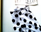 Polka Dot Yoga Pants - upcycled - size 3 months to 5T