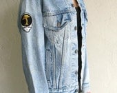 SUMMER SALE 30% OFF Vintage Patched Denim Jacket