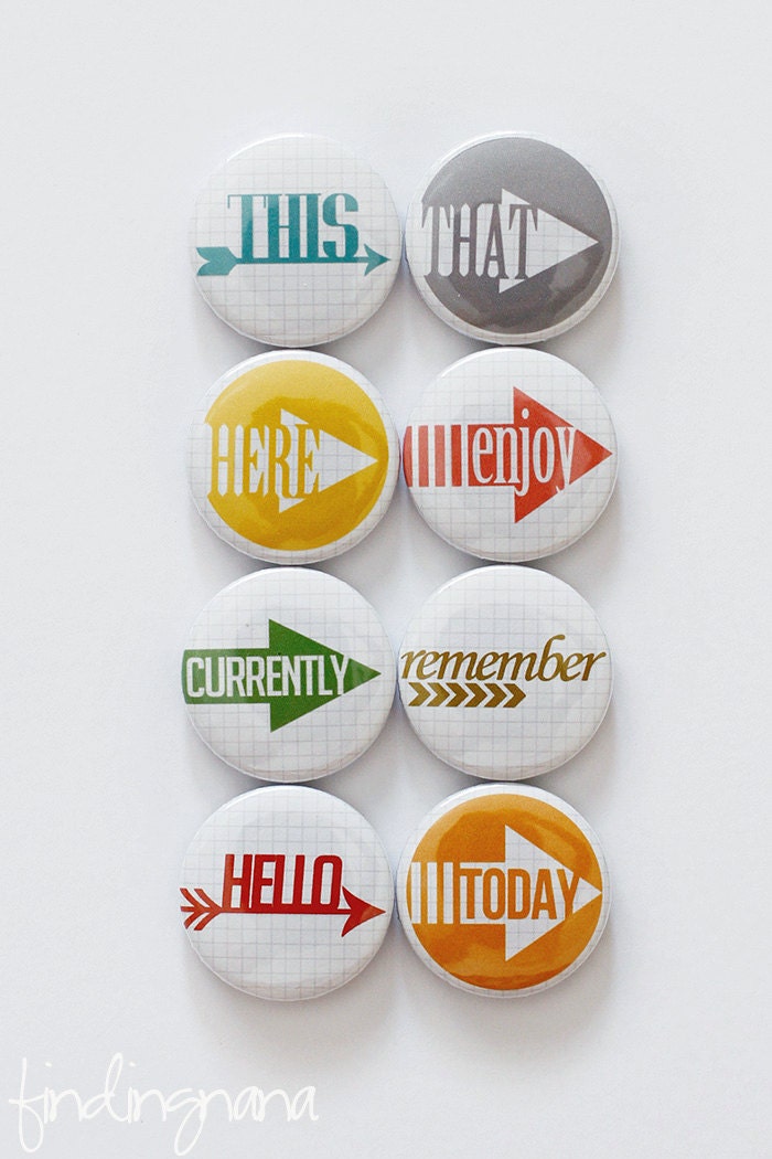 Arrow Sayings Flair Button - NEW
