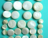 37 Vintage MOP Shank Buttons