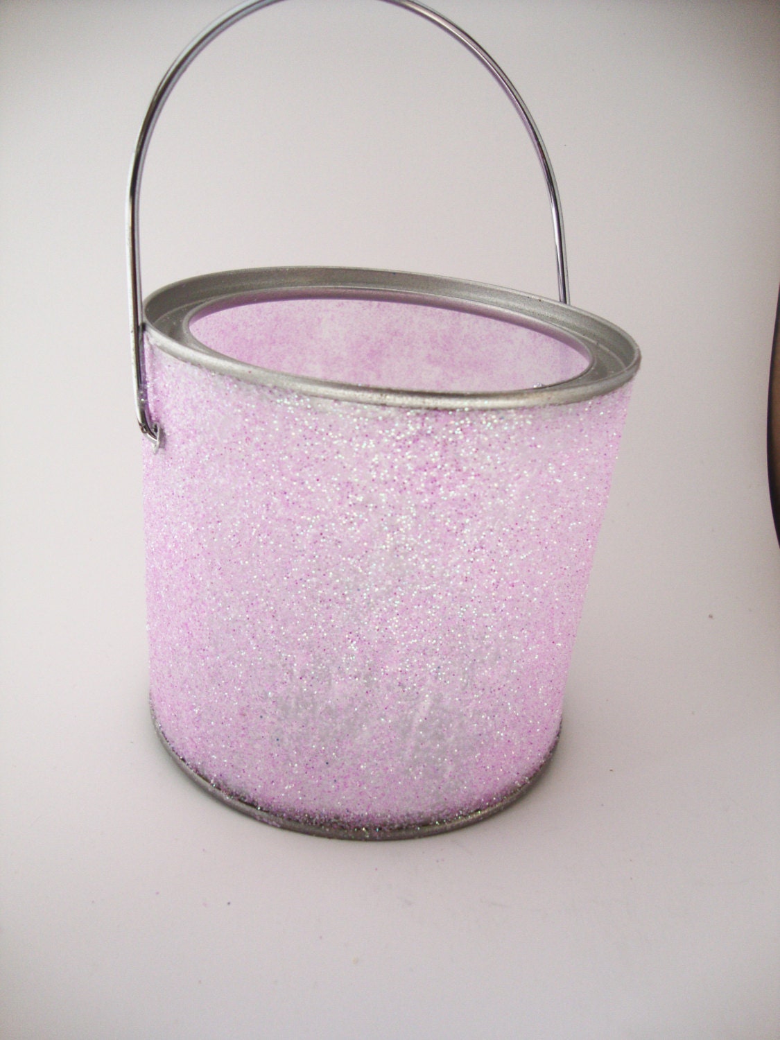 Pink Paint Can Sparkle Lantern