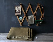 Vintage Large Wooden Peg Rack Cup Holder Expandable From Nowvintage on Etsy