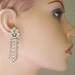 Vintage rhinestone cascade Earrings