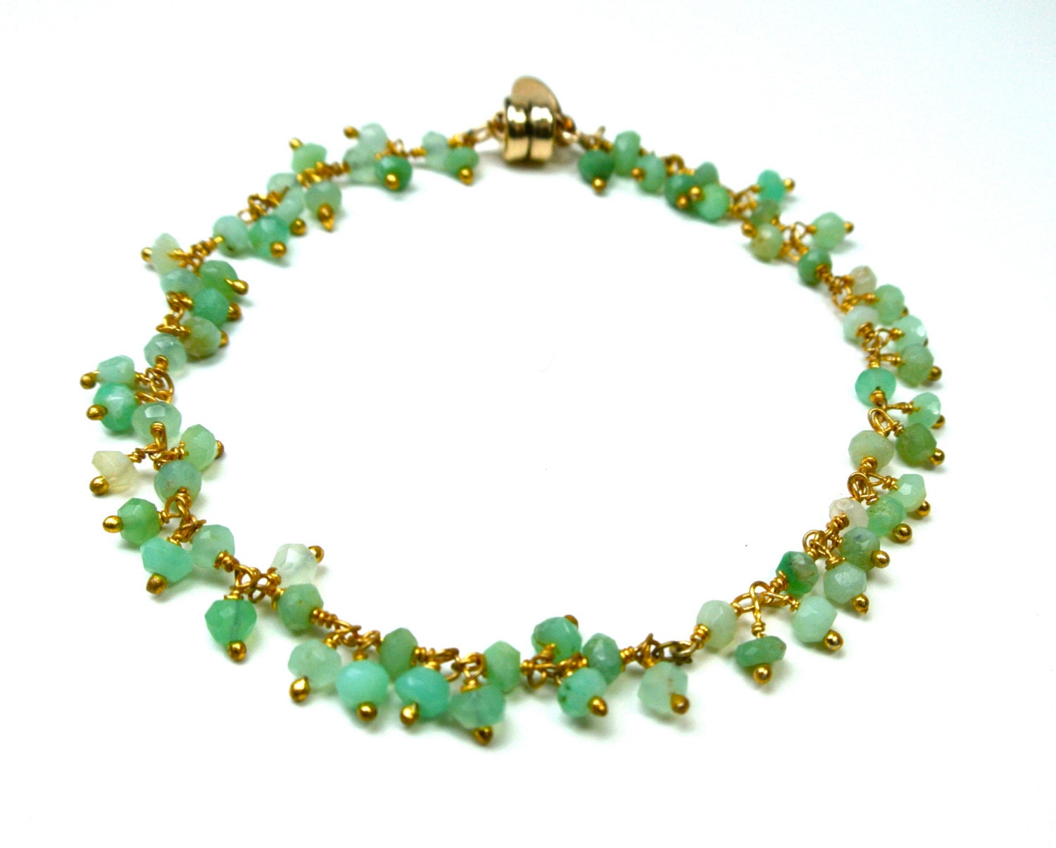 Seafoam Opal Dangle Bracelet