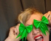 Hair Bow Clip Barrette Latex