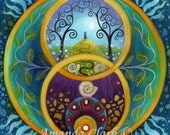 An art print of Chalice Well by Amanda Clark