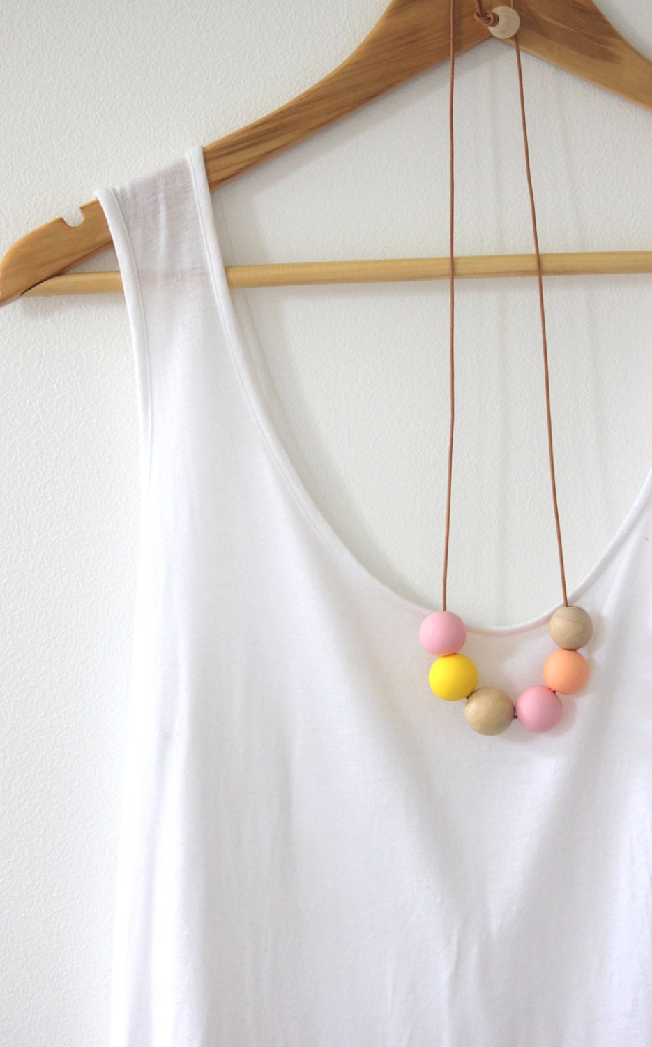Champagne Necklace Handmade