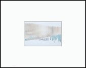 Neutral Abstract Landscape Art, 4 x 6"  ORIGINAL fine art -- "Painting 390"