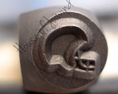 FOOTBALL HELMET - 6mm Metal Design Punch for Personalized Stamped Jewelry Blanks