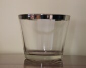 Mad Men Style Vintage Dorothy Thorpe Style Silver Band Ice Bucket