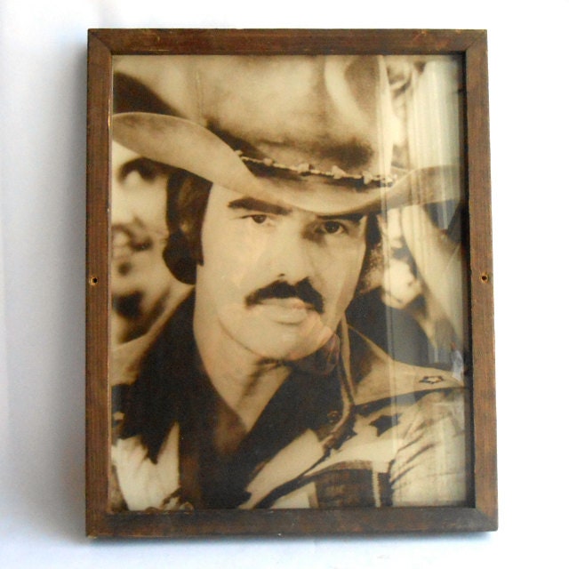 1970s Burt Reynolds Black and White Photograph / Smokey and The Bandit
