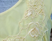 Lemon Yellow Vintage Nightgown by Lorraine size 36