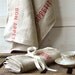 NATURAL French country 1 Linen Towel / shabby chic kitchen