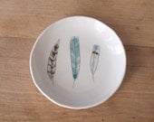 porcelain feather dish . no111