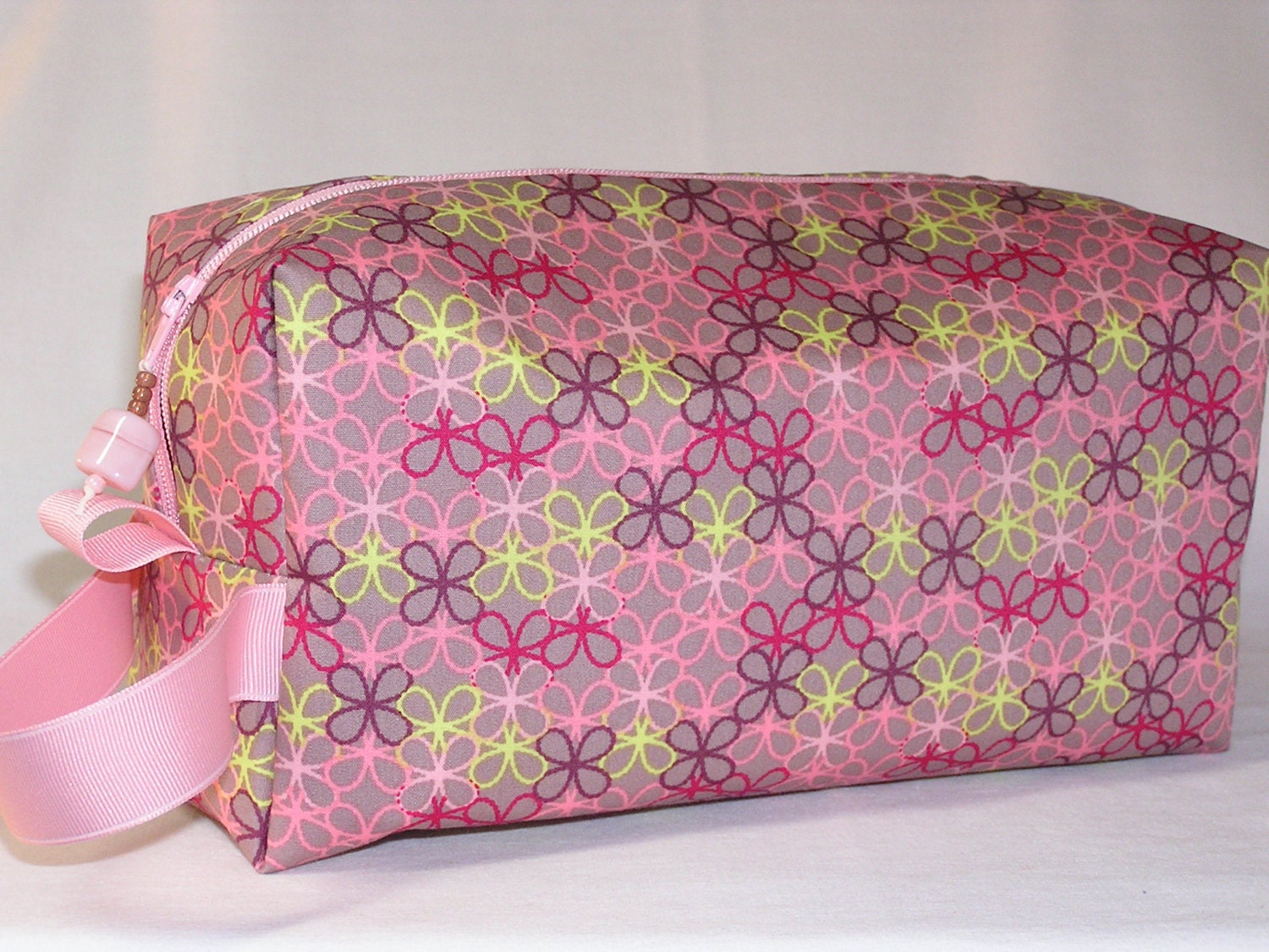 Ribbon Flowers Project Bag