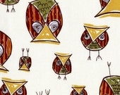 Owls in Cream, Honeycrisp Collection by Dear Stella - 1 yard listing