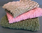 Hand Knitted Wash Cloths