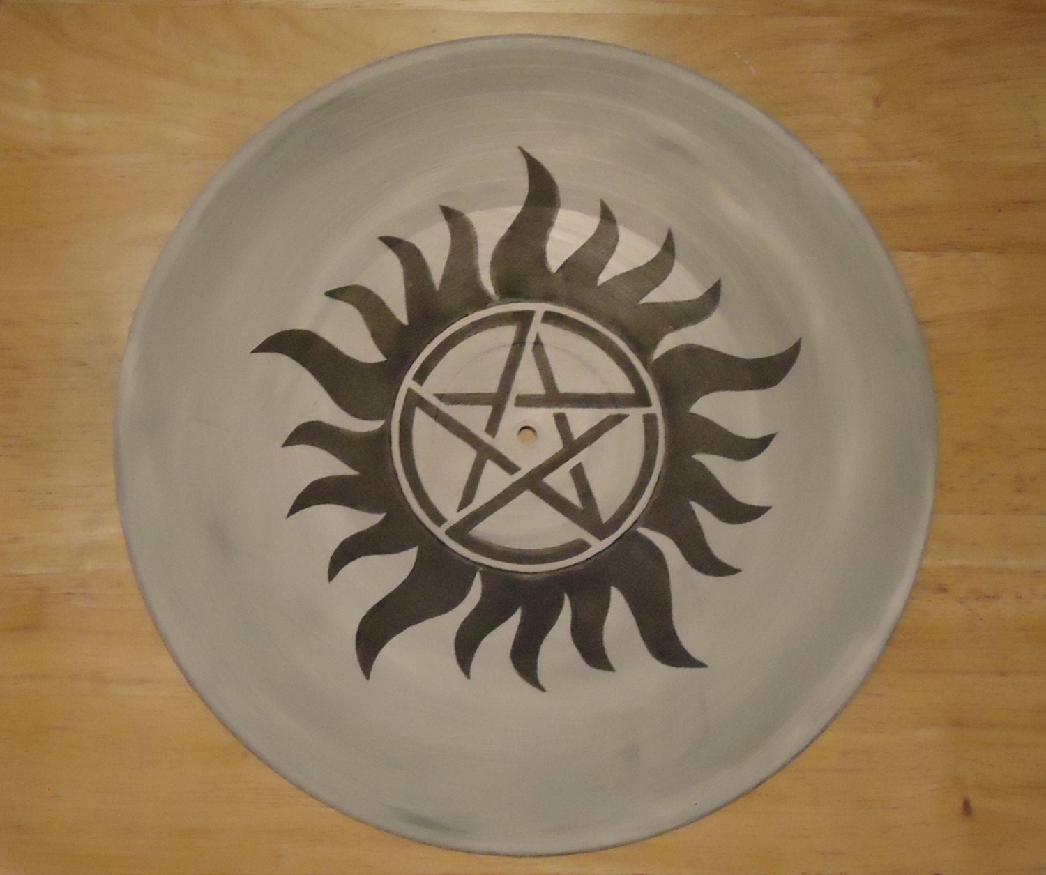 Pentacle Painted Vinyl Record