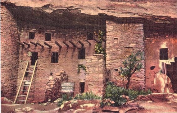 Vintage Colorado Postcard - Manitou Cliff Dwellings, Manitou Springs (Unused)