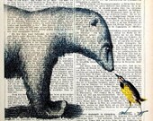 FRIENDS Giclee Print Mixed Media Acrylic Painting Illustration