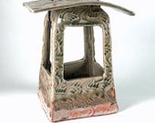 Pottery Bird Feeder - Modern Bird Feeder - Bird Pattern Series - Garden Pottery - 281