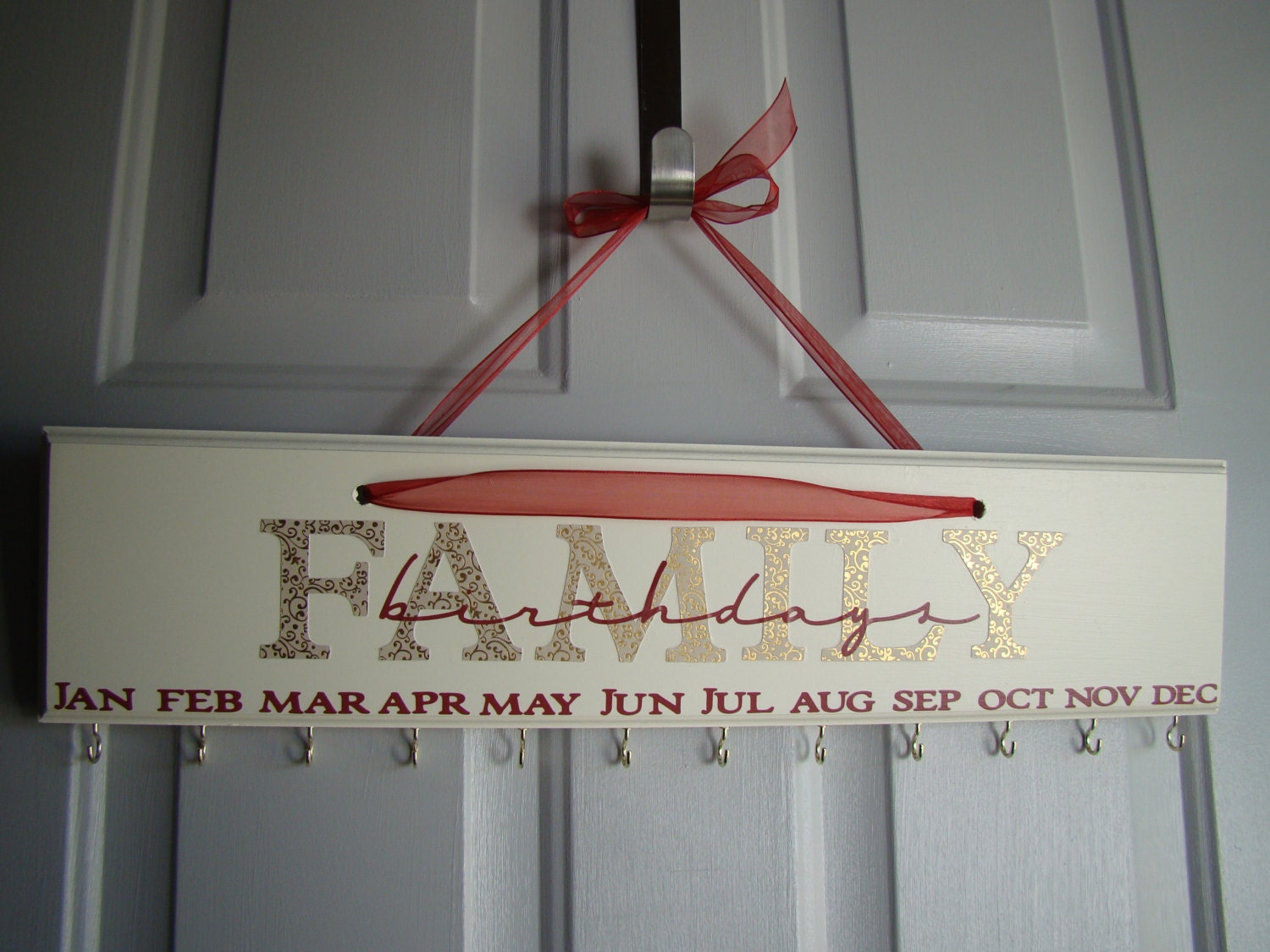 ORIGINAL Birthday Board Reminder (BRASS - gold - hardware)
