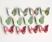 12 Elegant Handmade LAYERED BUTTERFLIES with a Touch of SPARKLE