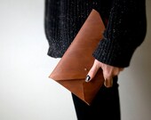 Large Leather Clutch