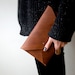 Large Leather Clutch
