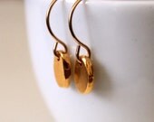 Gold Nugget Earrings--Simple and Luxurious Petite Everyday Wear Set