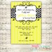 Custom Digital Printable Bumblebee Birthday Invitation