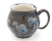 Plump mug - melty denim blue & creamy white