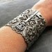 Steampunk Skeleton Key Silver Cuff Bracelet