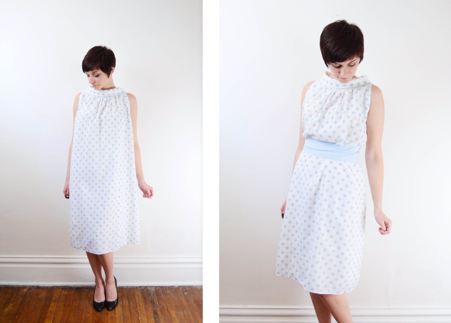 1960s Polka Dot Tent Dress - S/M/L