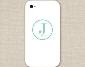 iPhone Case / 4 or 5 / Modern Monogram