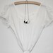 Grove Necklace in Lunar Blue and Graphite - Nature Landscape Wood Pendant
