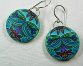Spring Thing Millefiori Dangle Earrings- small size