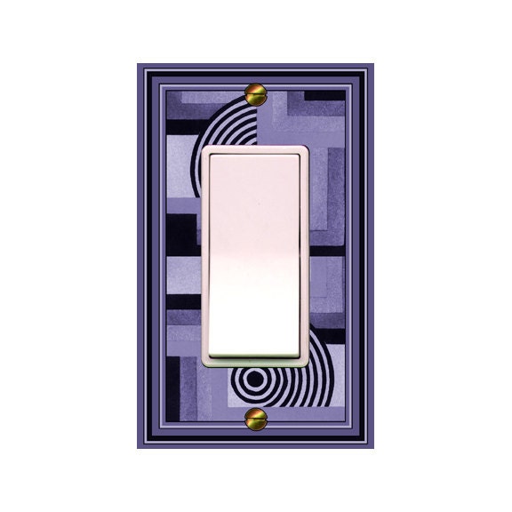 Mrs. Butler Switchplate - Purple Modern Design Rocker 1428x-k1
