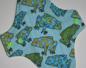 Trippy Frogs Flannel Reusable Cloth Pantyliner Pad