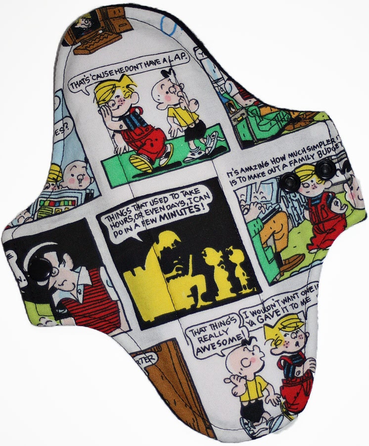 Dennis Menace Comic Reusable Cloth Pantyliner Pad