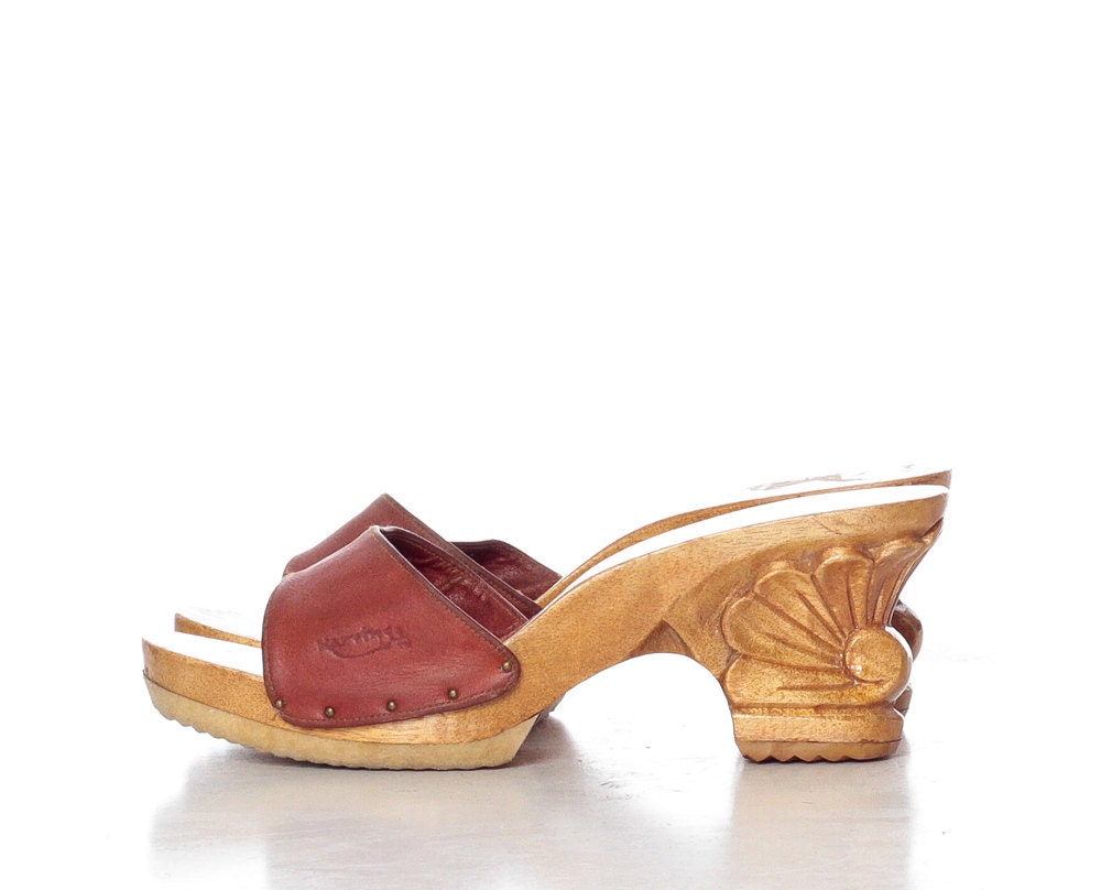wooden heels