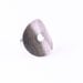 Modern silver ring handmade with a round textured silver circle formed around a comfy half round band - made to order size -  "Ona Ring"