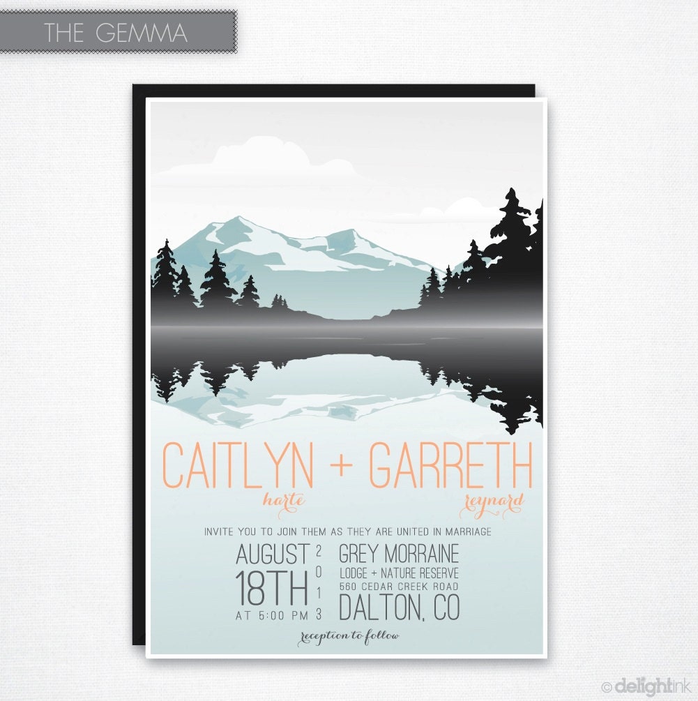 Gemma Wedding Invitation (Printable)