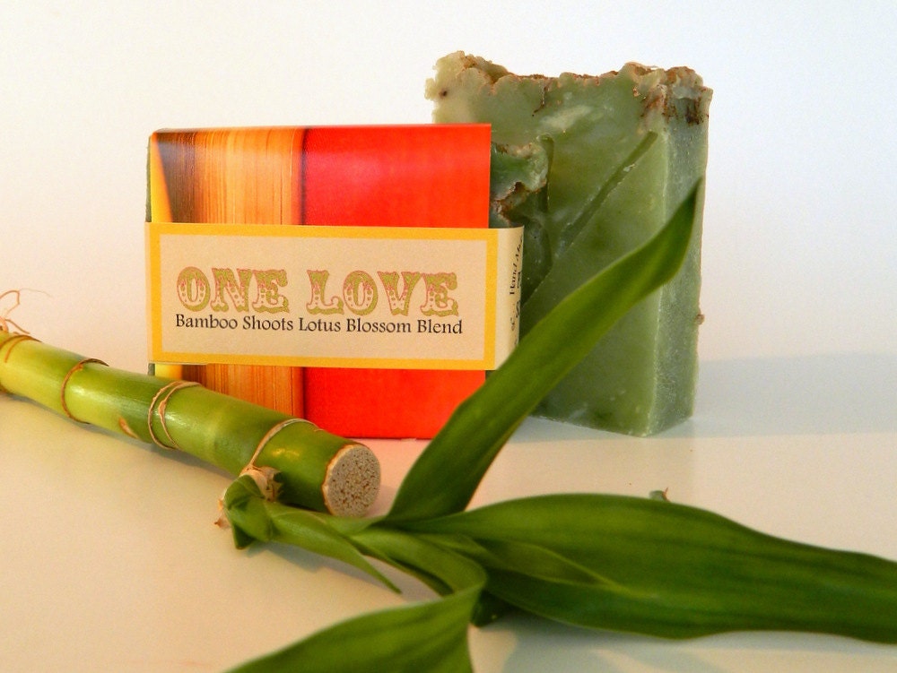 ONE LOVE Handmade Soap Bar / Organic Soap / Hot Process Soap