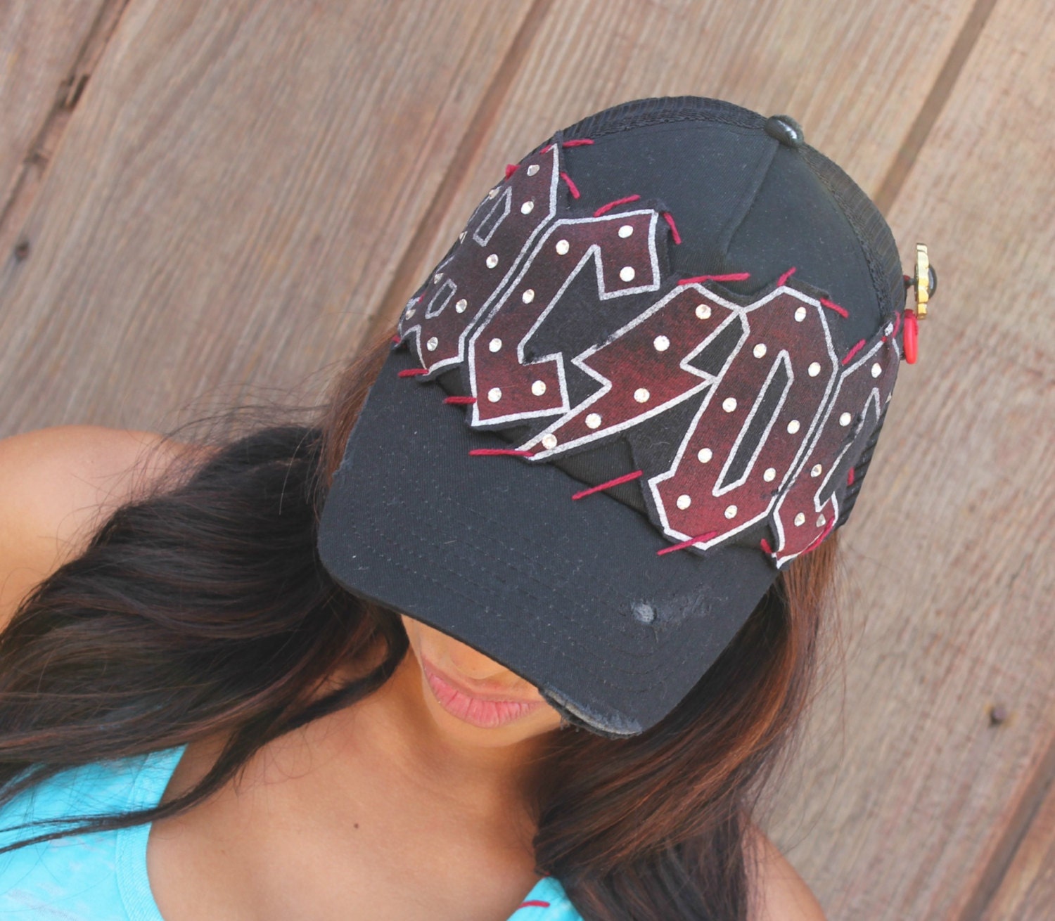 Buy dc hats Hats - OOAK AC/DC Hat