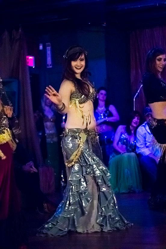 Tribal Fusion Skirt  bellydance or gothic cabaret ruffle monster