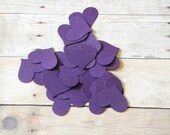 200 Wedding Baby Shower Fancy Purple Grape Eggplant Hearts Confetti Birthday Party Table Dressing Decorations